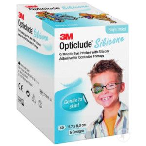 Opticlude 3M Silicone boys maxi 5,7x8 cm 2739Pb 50 St